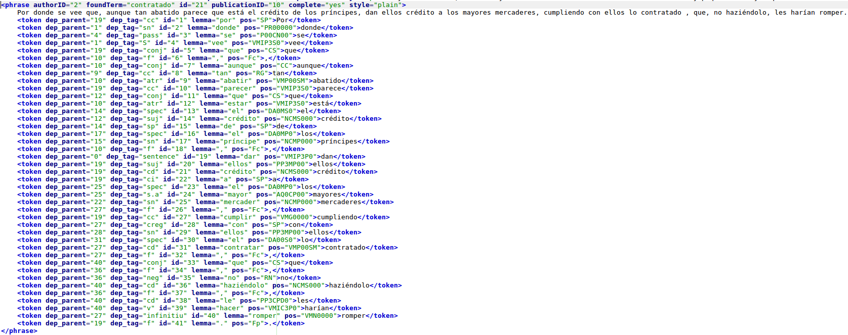Screenshot XML