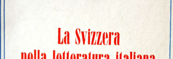 G. Zoppi – «La Svizzera nella letteratura italiana»